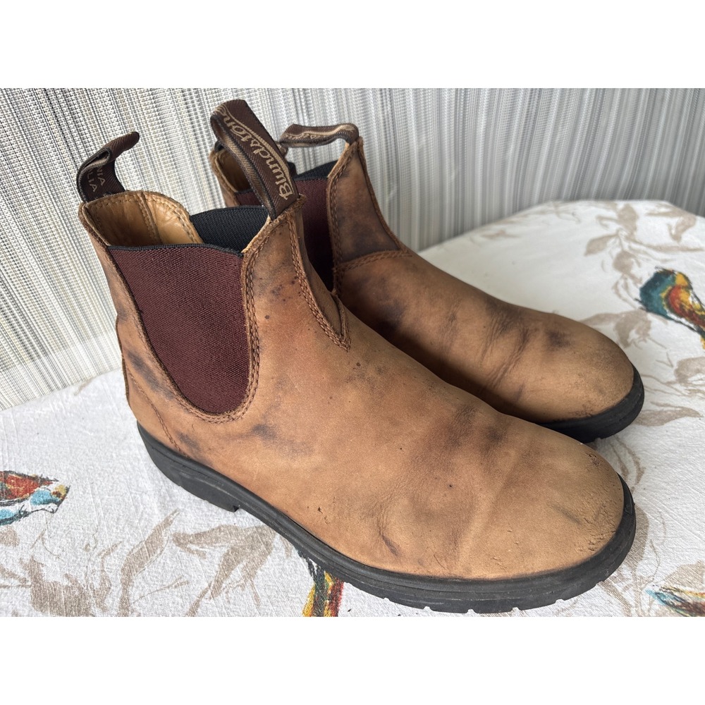 Blundstone 500 Series Rustic Brown Leather Chelsea Boots Size AU 5 US M6 W8